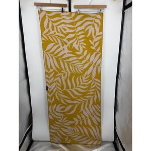 Nomadix Ultralight Towel Women OS Mustard Yellow Tropical Leaf Print 68"x28"